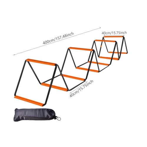 Agility Ladder, Agility Training Equipment, Balance Fitness Training, Football Footwork Ladder, Speed Ladder for Workout - size: 10 Grids With Bag