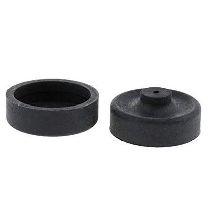 homozy 10pcs Rubber Cup Parts Diaphragm Air Pump for Aquarium Fishing Pump Replace, Black, 2