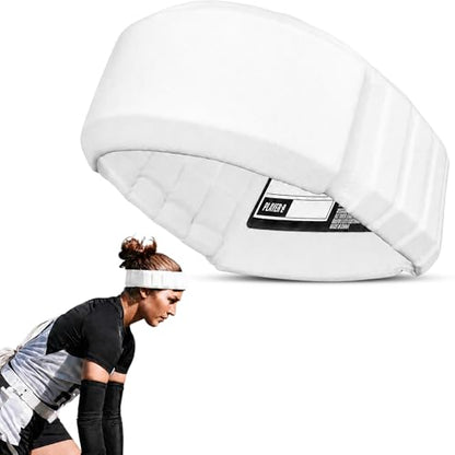 Gamebreaker Aura Protective Headband - Lightweight Soccer & Flag Football Headgear with Quick-Wick Moisture Control & Impact Protection - Unisex Youth & Adult - color: Arctic White, size: X-Small-Small