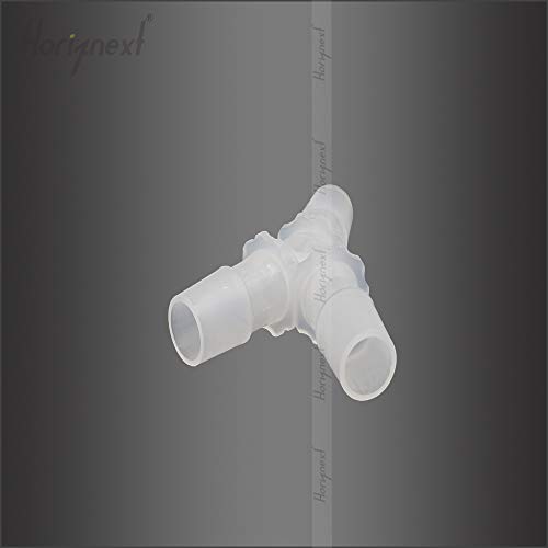 9/16" Polypropylene Y-Shaped 3-Way Barbed Hose Fitting, 10 Pcs | Y-shaped design splits one inlet into two angled outlets for air hoses and water pipes; supports routing and repair projects - style: 10pcs, 9/16" O.D.