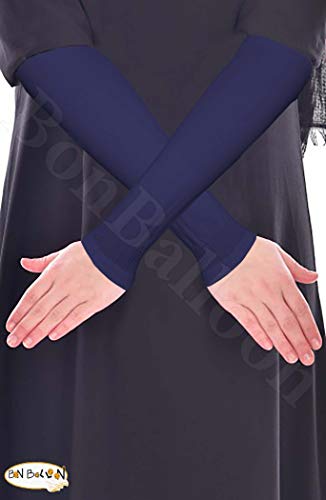 Lot (18 Pairs) Islamic Sleeves Gloves Arms Stretch Stretchy Covers Muslim Hijab Islam Arm Cover Extensions Modest Hejab Abaya Glove Women Sleeve Elastic Winter Warm Warmer Outdoor Sun Block Ladies