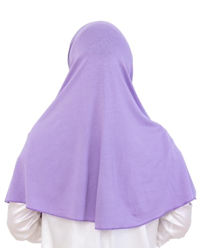Prien Ready Hijab For Women, One Piece Muslim Instant Turban, Easy To Wear Long Head Scarf, Turkish Islamic Clothes For Abaya - color: Lilac