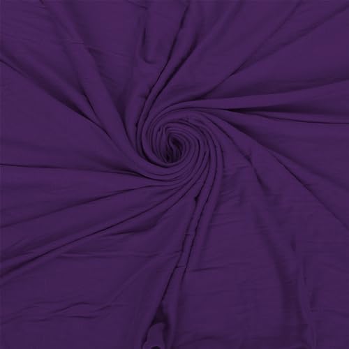 Hijab Scarf for Women Soft Cotton Muslim Jersey Hijab Head Wrap Scarves Fashion Long Scarf Shawls - color: Dark Purple
