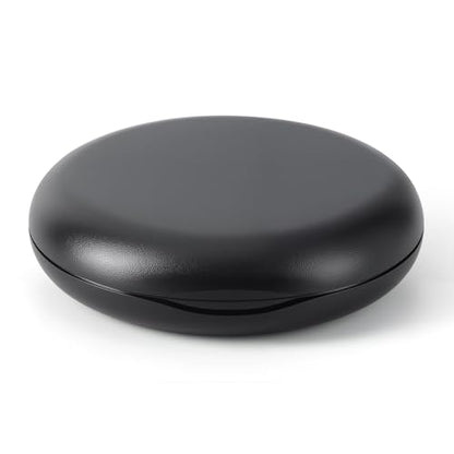 JMU Retainer Case, Mouth Guard Case with Mirror, Black - color: Black