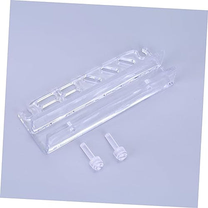 Acrylic Aquarium Tool Holder for Water Plants Grass Maintenance Wall-Mounted Storage Rack Organizer for Fish Tank Cleaning Tools Space-Saving Design Storage