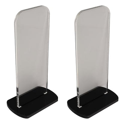 Yosoo Health Gear Boxing Glove Stand 2Pcs Sturdy Acrylic Boxing Glove Rack, Vertical Boxing Glove Display Stand Acrylic Gloves Holder, 3.1x2.0x5.9in Sports Gloves Display Storage Rack (Black) - color: Black
