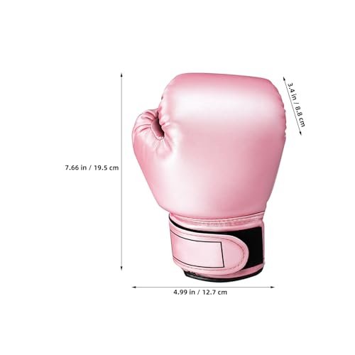 NUOBESTY Kids Boxing Gloves Pink Toddler Sparring Mitts for 3-8 Years | Soft Sponge Padding PU Punching Bag Gloves for Kickboxing, Muay Thai Training, Youth Girls Boys Practice at Home