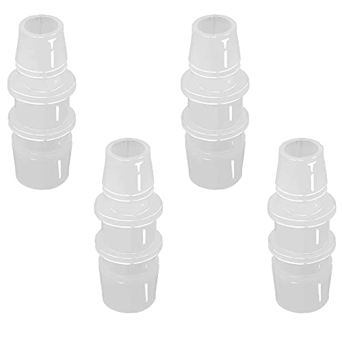 3/8" to 3/16" Hose Barb Reducer Pipe Fittings Adapter, Plastic Joint connector Splicer Mender for Aquarium Household Transport Fuel Gas Liquid Air (Pack of 4) - size: 3/8"-3/16"