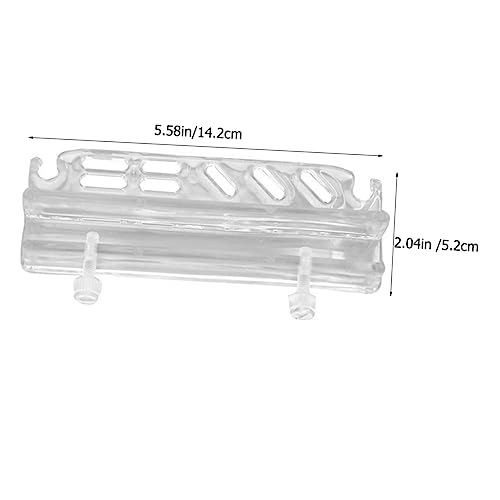 Acrylic Aquarium Tool Holder for Organizing Water Plant Maintenance Tools Wall-Mounted Rack for Tweezers Scissors and Cleaning Equipment Easy to Install Storage