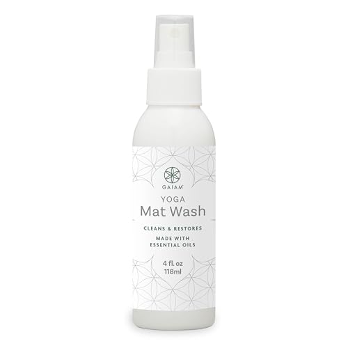 Gaiam Yoga Mat Cleaner Spray (4oz), Green