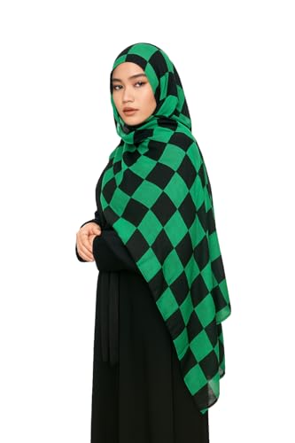 Stylish Premium Modal Viscose Hijabs for Women - color: Tanjiro Anime Print