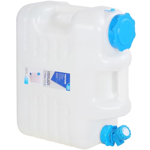 REDCAMP 5 Gallon/18.5L Portable Water Container with Spigot, White | BPA Free Camping Water Jug, No Leakage Water Tank, Portable Emergency Water Storage for Camping, Hiking, Hurricane Supplies - color: White, size: 625.6 Ounces