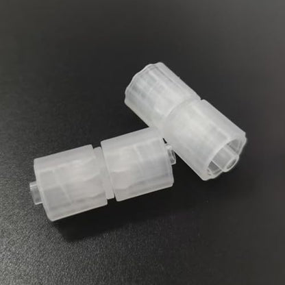 25pcs Fitting Luer Lock Adapter Coupler Male to Male PP Plastic for Laboratory Biochemical/Analytical Instruments, Food Machinery, Aquarium Equipment, Massage Equipment, Inkjet Printing