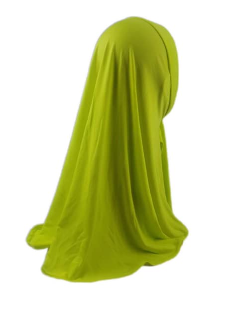 Suillty Fashion Muslim Hijab for Women Instant Snap Fastener Hijab Inner Cap Full Cover Head Wraps Scarf Islam Turban Caps - color: Light Green