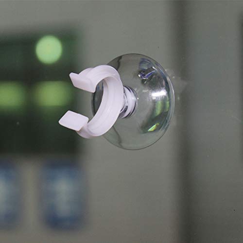 uxcell Aquarium Suction Cup Clips Airline Tube Holders Clamps for Fish Tank Clear 17mm 12Pcs - size: 17mm