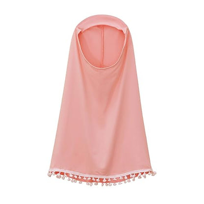 Prayer Set for Muslim Kid Girls Two Pieces Set Skirt Scarf, with a Prayer Rug and Rosary, Suitable East Dubai Clothes - color: Pink, size: 18-24 Months