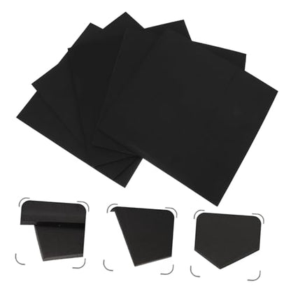 Totority 5pcs Aquarium Insulation Pad Non-Skid Shock-Absorbing Fish Tank Cushion Thickened Black Pad for Leveling and Heat Resistance Under Tank Mat