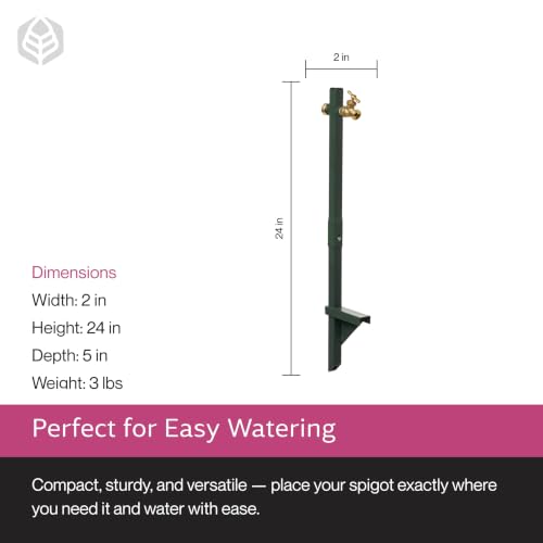 Yard Butler IHBE-6KD Garden Hose Bib Extender - Durable Hose Stand for Keeping It Elevated - Convenient Garden Accessory - Rust-Resistant - Anti-Kink Design - Easy Installation | Durable Garden Hose Bib Extender, Keeps Hose Elevated, Rust-Resistant, Anti-