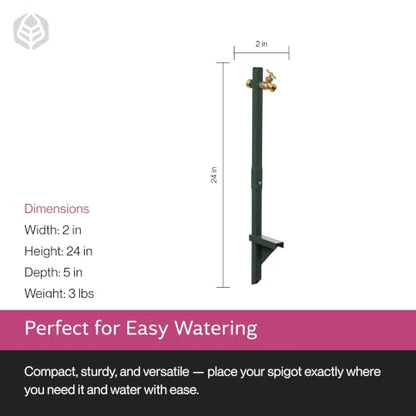 Yard Butler IHBE-6KD Garden Hose Bib Extender - Durable Hose Stand for Keeping It Elevated - Convenient Garden Accessory - Rust-Resistant - Anti-Kink Design - Easy Installation | Durable Garden Hose Bib Extender, Keeps Hose Elevated, Rust-Resistant, Anti-