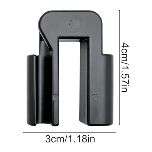 Aquarium Hose Clamp U Shape Tube Mounting Base | Anti-Slip Hose Holder Clip Aquarium for Holder Suction Device Siphon Cleaning Clear Viewing Shop - color: Black