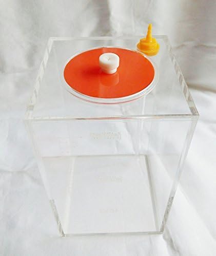 Dosing Pump Liquid Storage Container with Volume Scale 2.5L Acrylic Reservoir with Quick Connect Fittings, Transparent Acrylic Tank for Aquarium Additive Dosing System