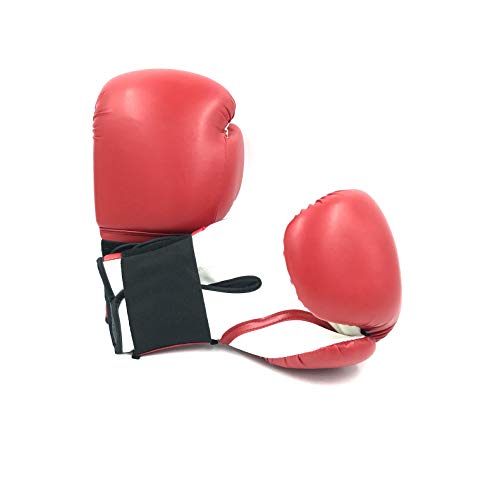 Boxing Gloves Red Kickboxing, Grappling, Fighting, Muay Thai Training Boxing Bag Gloves, Punch Bags and Focus Pads Punching Plain-Blank Vinyl Gloves No Logo - size: 6oz