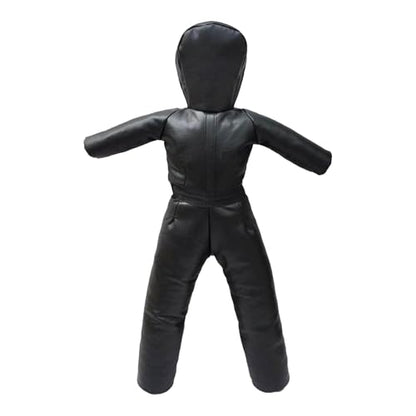 Kids Grappling Dummy Judo Dummy Bag Unfilled 120cm Boxing Dummy Cover Thickened for Kickboxing - color: Black