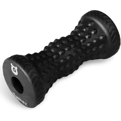 Tumaz Foot Roller for Deep Tissue Massage & Reflexology | Ergonomic Roller | Deep Tissue Massage | Reflexology | Portable Design | Ideal for Foot Recovery - color: Diamond(black)