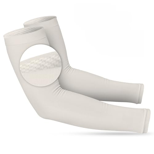SportsTrail Cooling Arm Sleeves for Men & Women – Breathable, UV Sun Protection, Sports Arm Sleeves for Women, Men & Youth - color: 1 Pair: Gray