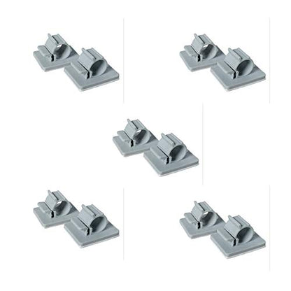 Adhesive RO Tubing holder 1/4 inch RO Tubing Mounting Clips Cable Management Wire Clamps（Pack of 10) (10, 1/4 inch tubing O.D. use) - size: 1/4 inch tubing O.D. use