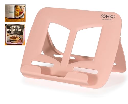 Portable Book Stand Book Holder Book Rest for Kids Reading Hands Free Cookbook Holder Textbook Stands Music Stand Children's Christmas Gifts Beach Girls boy School Supplies (Pink 11.82" *8.26") - color: Pink
