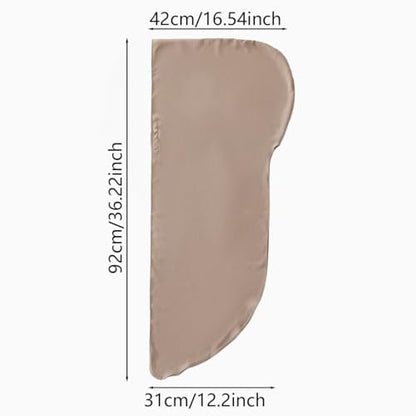 Instant Chiffon Hijab Set 3-in-1 Scarf with Built-in Magnets and Undercaps Head Wraps with Model Cap - color: Light Khaki