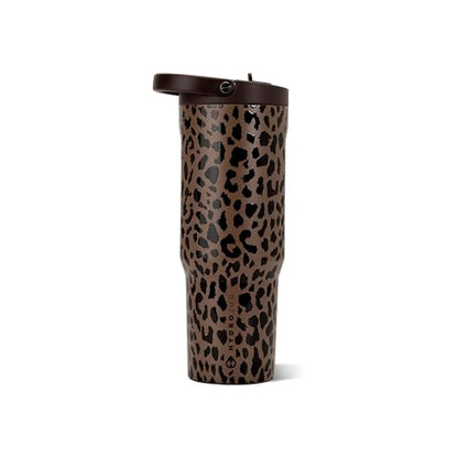 HydroJug Sport 32 oz Insulated Stainless Steel Water Bottle, Brown Leopard - color: Brown Leopard, size: 32 Ounces