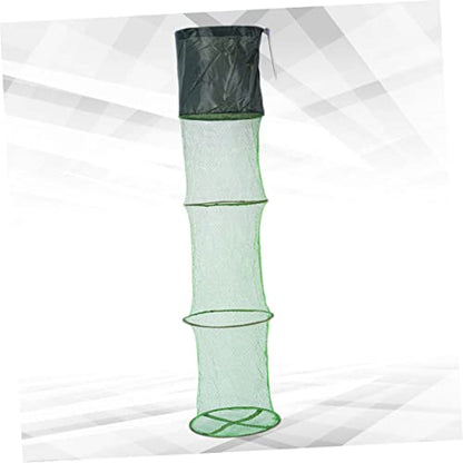 Yardwe Collapsible Fishing Net Lightweight Mesh Tuck Net for Fish Shrimp Use Fishing Tool for Lakes Rivers Sea - size: 150X30X30cm