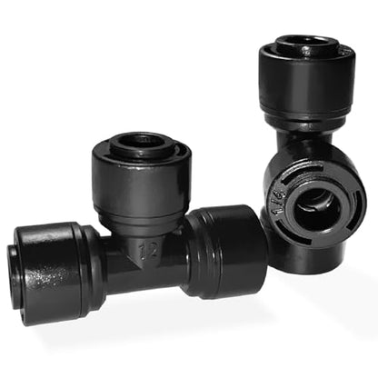 30 Pack Quick Connect 1/4" Drip Irrigation Tee Connectors, Universal Tee Fitting for 1/4 Inch Irrigation Tubing, Leak Free Fittings for Sprinkler or Drip Irrigation System - size: 30PCS Tee Connectors