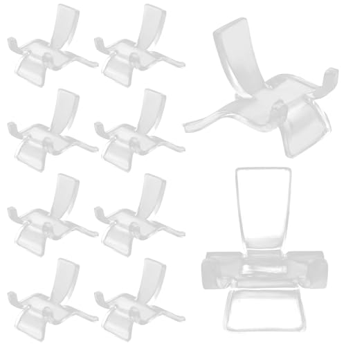 10 Packs Acrylic Display Holder and Easel Stands, Small | For Crystal, Geodes, Rocks, Minerals, Agate, Fossil, Coral, Gemstone