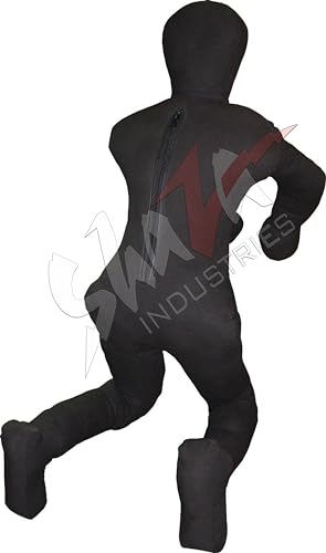 Shaza MMA BJJ Wrestling Submission Dummy Bag Unfilled SI 2145 - color: Black, size: 72 inches| 180cm| 6 Feet