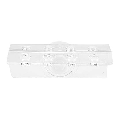 Acrylic Rack Bracket, Aquarium Frag Holder with Strong Suction Cup, Transparent Support Stand for Fish Tank, Reef Tank Organizer with Durable Weather Resist (8 Holes) - size: 8 Holes