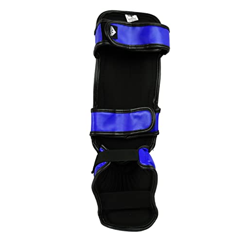 PFG Classic Shin Instep Guard for Boxing MMA Muay Thai Training - color: Blue, size: Child