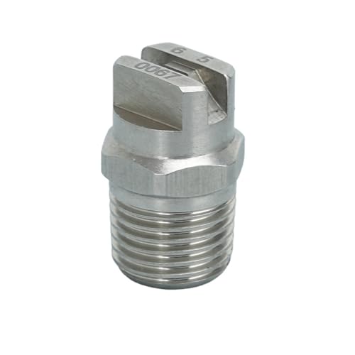 Stainless Steel Flat Fan Nozzle 1pc 1/4 1/8 Inch 50/65/80/95/110 Degree Stainless Steel Small Capacity Flow Rate Spray Flat Fan Nozzle, Spray Nozzle 650067(650025 1of4,SS303) - color: 650025 1of4, size: SS303