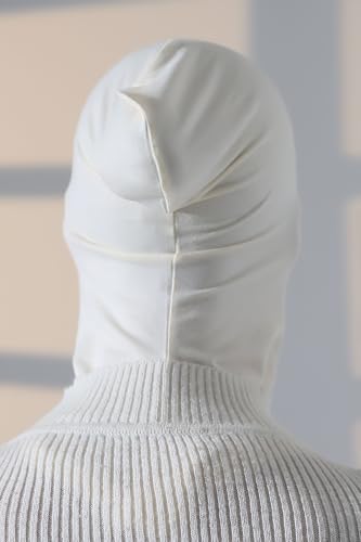 ihvan online, Hijab Undercap, Full Neck Coverage Under Scarf Hijabs, Head Coverings for Women, Muslim Stretchy Sports Turban - color: Cream