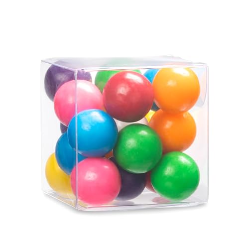Hammont Clear PET Plastic Boxes – Transparent Containers for Party Favors, Gifts, Cookies, Ornaments, Weddings, Birthdays & Events 1.5"x1.5"x1.5" (36 Pack) - size: 1.5"x1.5"x1.5"