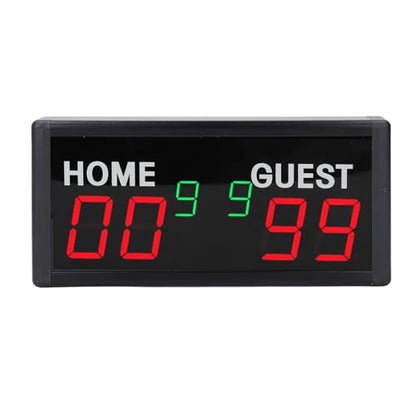 Dpofirs Portable Basketball Scoreboard, Digital Scoreboard, Portable Battery Powered Electronic Scoreboard with Remote for Baseball Tennis Soccer Volleyball Games