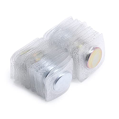 SEMINI Hidden Sew Magnetic Snap Invisible Hidden Sew in PVC Hidden Purse Closure for Fastener Handbag Cloth Clasp DIY Craft Sewing Tools (20mm) - size: 20mm,circular