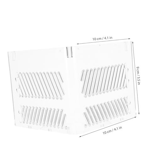 Acrylic Fish Tank Isolation Box Divider Tray for Clean Water Aquarium Partition Pump Guards