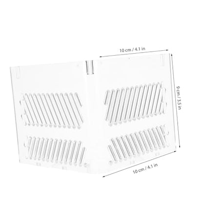 Acrylic Fish Tank Isolation Box Divider Tray for Clean Water Aquarium Partition Pump Guards