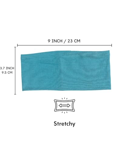 Prien Women Cotton Hijab Cap, Stretchy Head Cover, Pre-Sewn Inner Muslim Scarf Undercap, Non Slip Headband for Daily Wear - color: Emerald
