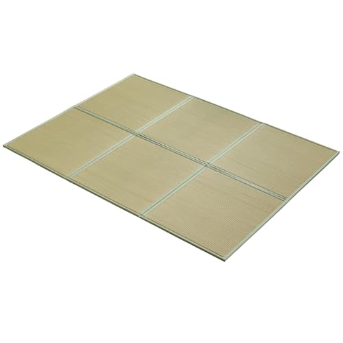 Natural Rush Grass Floor Tatami Mat,Queen, 79" x 59" x 0.5" | Japanese Portable Folding Firm Traditional Bed Mattress, Foldable Pad Futon,for Sleeping,Sitting,Yoga,Relaxing,Zen - size: Queen (79" x 59")