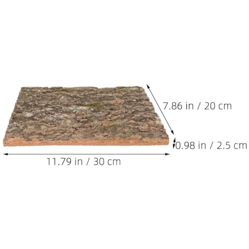 POPETPOP Reptile Cork Bark Background for Terrarium Natural Climbing Mat Decor for Gecko Tanks Safe Wear-Resistant Habitat Enhancement for Aquariums and Reptile Enclosures