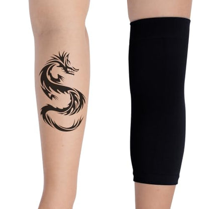 HOVEOX 3 Pairs Tattoo Cover Up Sleeves Tattoo Arm Sleeve Cover for Woman - color: Black, Nude, White